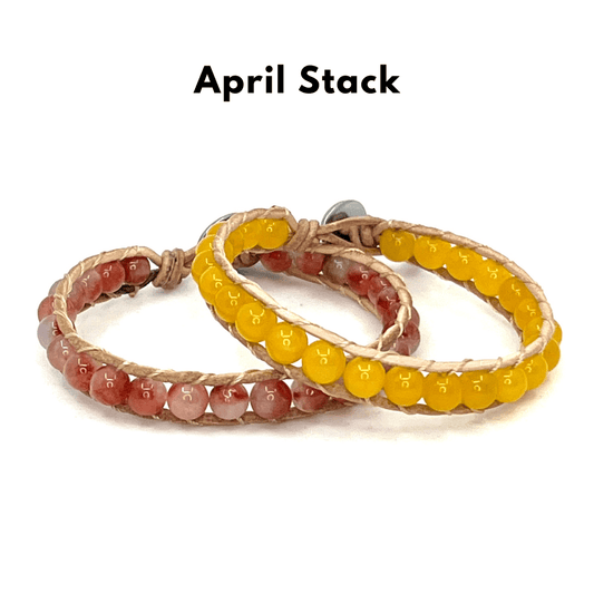 april monthly bracelets
