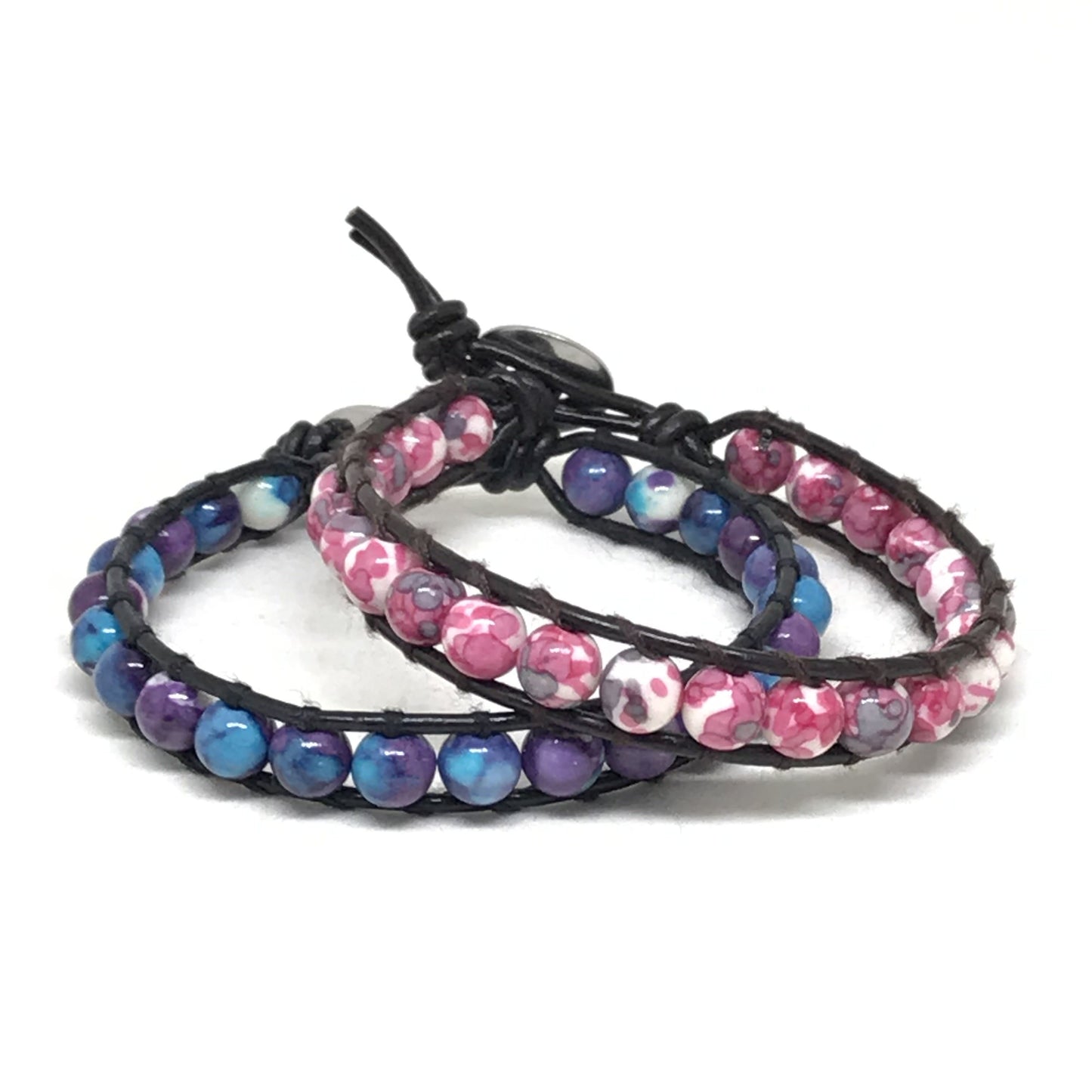 berry tie-dye bracelet