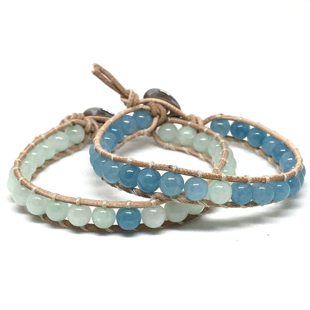 blue and green best friend bracelets