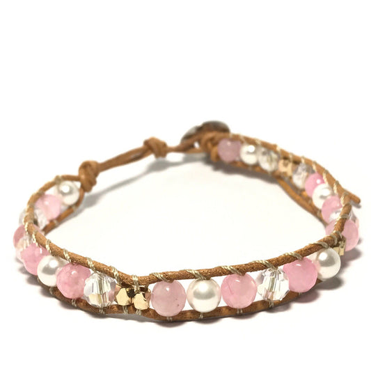 crystal pink bracelets